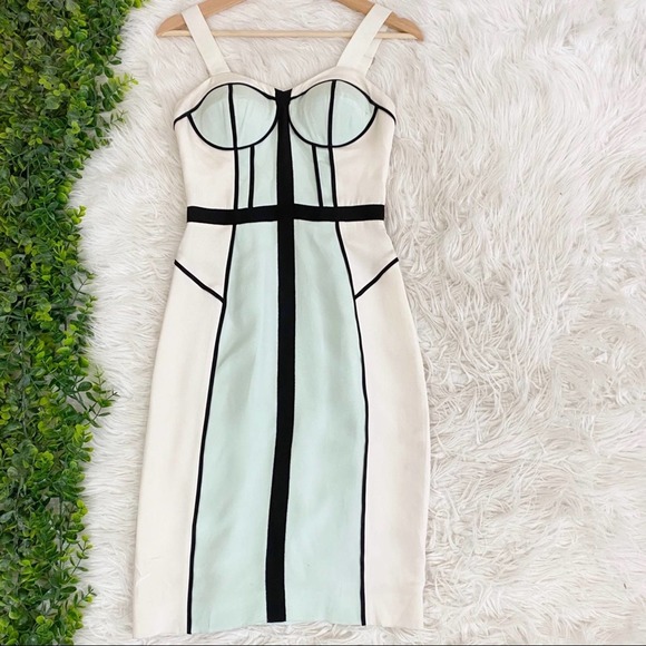 Rebecca Minkoff 100% Silk Bodycon Bustier Dress Size 0 - Picture 4 of 12